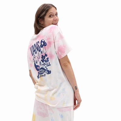 Women's Vans Masc'D Mind T Shirts Multicolor / Pink | USA41285