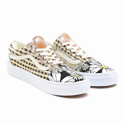 Women's Vans Meadow Patchwork Old Skool Sneakers Multicolor / White | USA69843