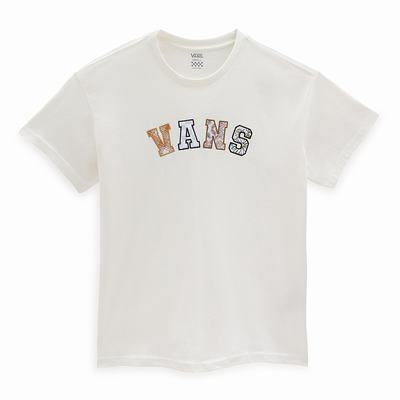 Women's Vans Meadow Team T Shirts White | USA94532