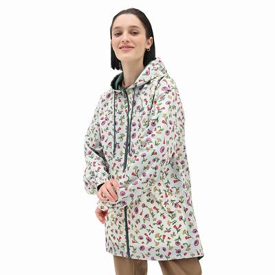 Women's Vans Mercy Reversible Parka Jackets Green | USA38921