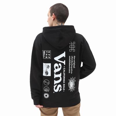 Women's Vans Natural OS Hoodie Black | USA46318