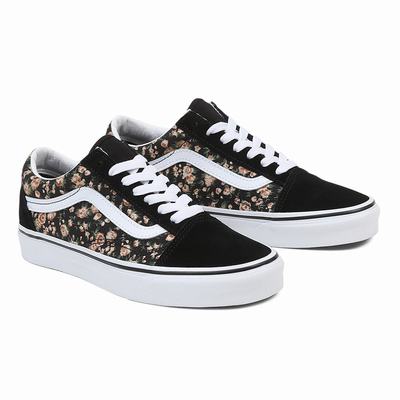 Women's Vans Old Skool Sneakers Black | USA50836