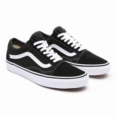 Women's Vans Old Skool Sneakers Black | USA78210