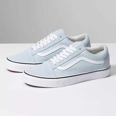 Women's Vans Old Skool Sneakers Blue / White | USA89125