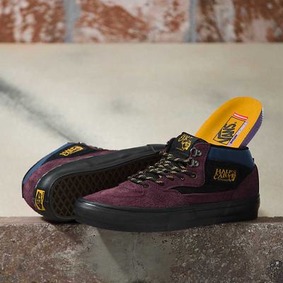 Women's Vans Outdoor Skate Half Cab Shoes Skate Shoes Purple / Black | USA94637