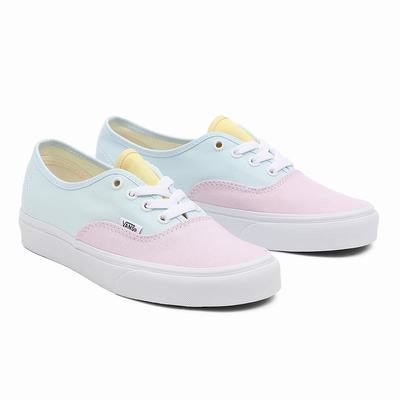 Women's Vans Pastel Block Authentic Sneakers Multicolor | USA92806