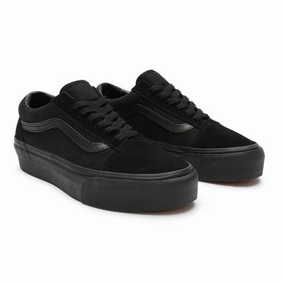 Women's Vans Platform Old Skool Platform Shoes Black | USA25418