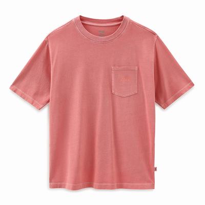 Women's Vans Pocket V T Shirts Pink | USA40273