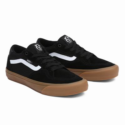 Women's Vans Rowan Sneakers Black | USA86451