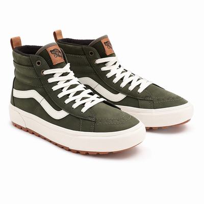 Women's Vans Sk8-Hi MTE-1 Sneakers Green | USA29781