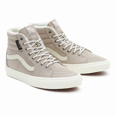 Women's Vans Sk8-Hi Sneakers Beige | USA54276