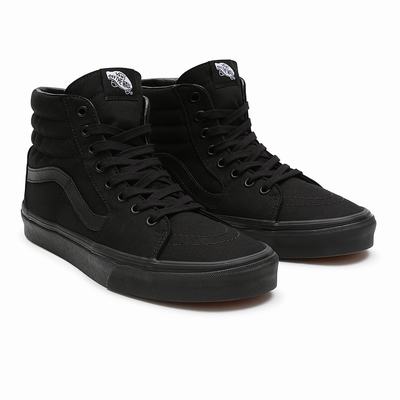 Women's Vans Sk8-Hi Sneakers Black | USA19657