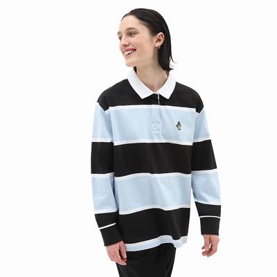 Women's Vans Skate Classics Polo Shirts Black | USA48351