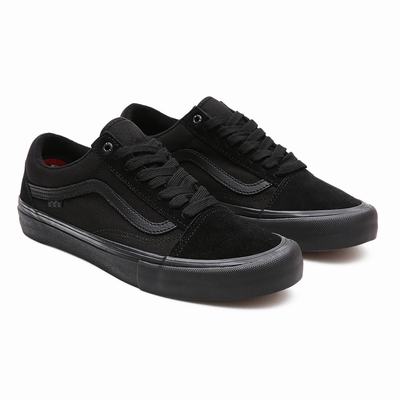 Women's Vans Skate Old Skool Sneakers Black | USA31457