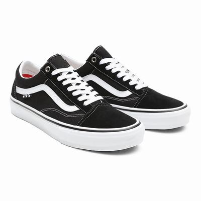 Women's Vans Skate Old Skool Sneakers Black | USA96541