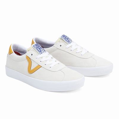 Women's Vans Skate Sport Sneakers White | USA21509