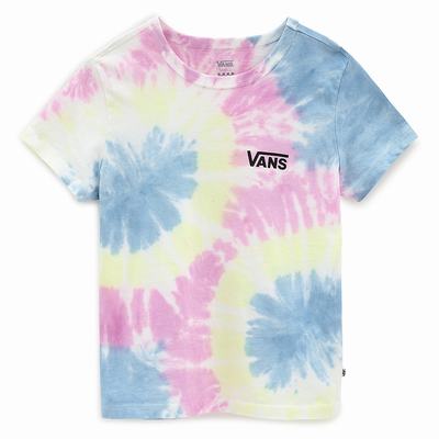 Women's Vans Spiraling Wash Baby T Shirts Pink | USA49736