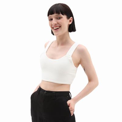 Women's Vans Teri Strappy Bralette T Shirts White | USA12357