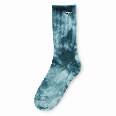 Women's Vans Tie Dyed Crew (1 pair) Socks Green | USA23908