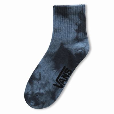 Women's Vans Washed Half Crew (1 Pair) Socks Blue | USA07418