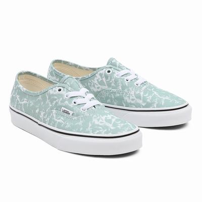 Women's Vans Washes Authentic Sneakers Green | USA54826