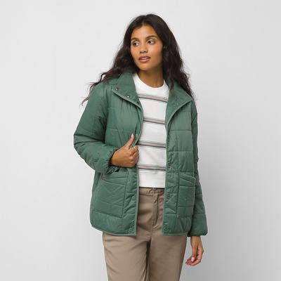 Women's Vans Which Way Jackets Green | USA62015