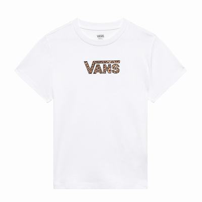 Women's Vans Wyld Leopard T Shirts White | USA87162