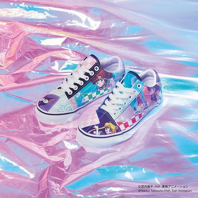 Women's Vans X Pretty Guardian Sailor Moon Old Skool Patchwork Sneakers Multicolor | USA62791