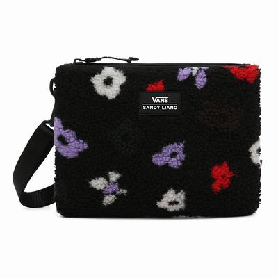 Women's Vans X Sandy Liang Sherpa Cross body Bags Black | USA30846