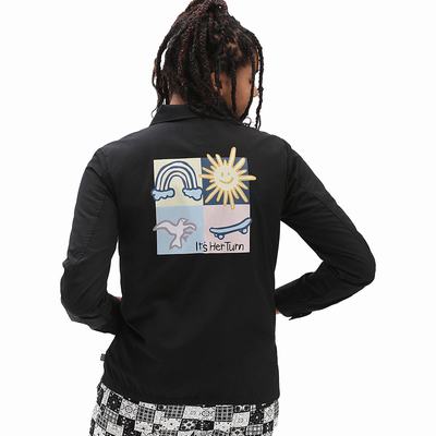 Women's Vans X Skateistan Jackets Black | USA20175