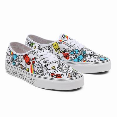 Women's Vans x Crayola Authentic Sneakers Multicolor / White | USA04891